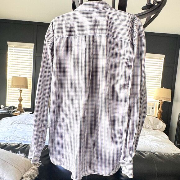 Alan Flusser Men’s XXL Button Down Shirt Plaid Cotton Multicolor Casual - Picture 2 of 7